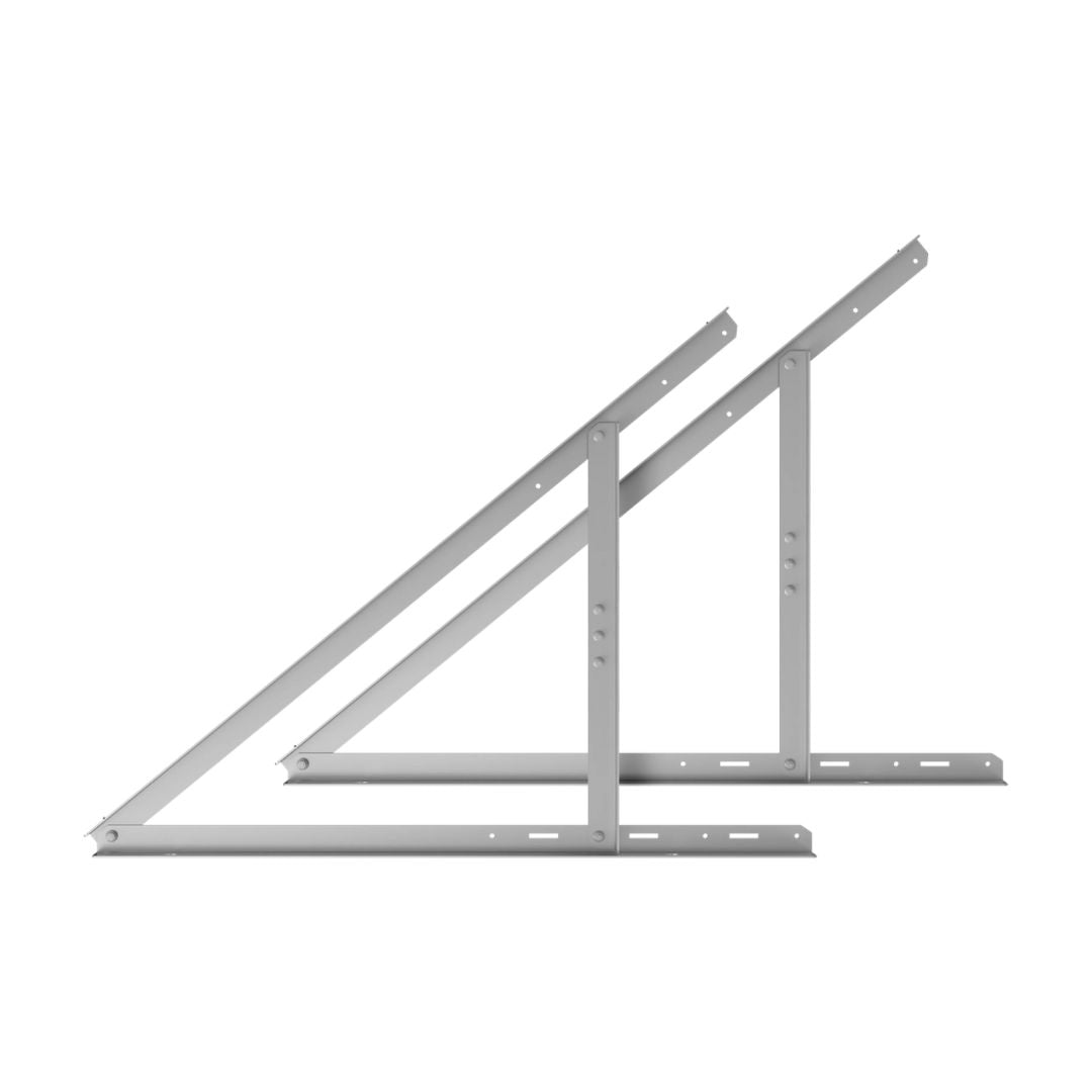 O Anker Suporte Chão em Alumínio é um suporte para o seu painél solar da Anker com um design leve e resistente, este suporte oferece uma base sólida para a instalação dos teus painéis, garantindo um ajuste flexível com ângulos de 30°, 35°, 40° e 45°.