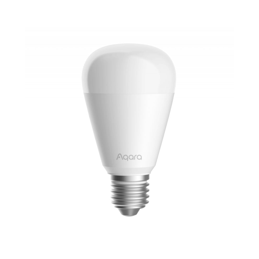 Intelligente E27-Lampe mit einstellbarem weißem Licht, kompatibel mit Zigbee und Thread. Ideal für Automatisierungen und personalisierte Umgebungen.