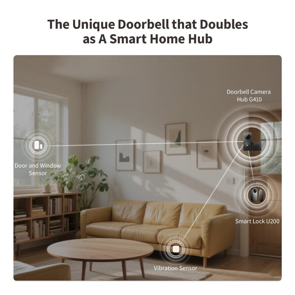 O Aqara Doorbell Camera Hub G410 Select é um videoporteiro inteligente avançado que combina vigilância de alta definição 2K com funcionalidades completas de hub para casa inteligente. Permite ver, ouvir e falar com quem está à porta em tempo real, esteja onde estiver, reforçando a segurança e o controlo de acessos à sua habitação.