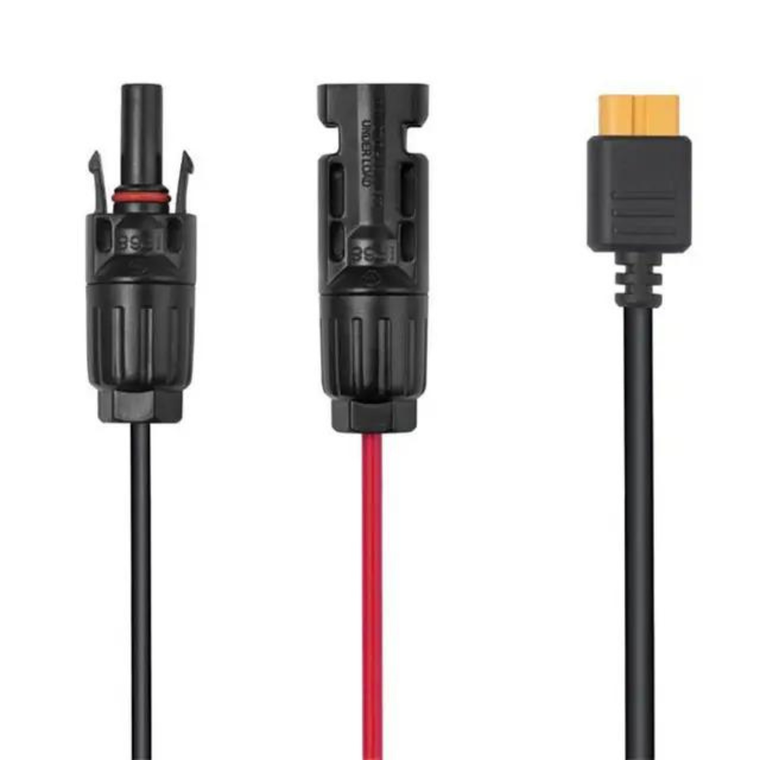 EcoFlow MC4 to XT60 Solar Charging Cable: connectors.