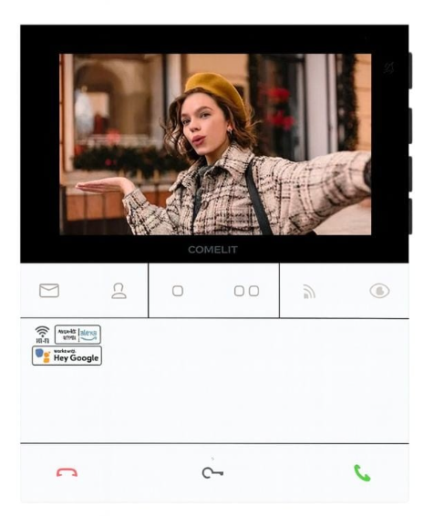 O Comelit PL6741 People Wi-Fi é um videoporteiro interior moderno da série People, desenvolvido para sistemas Simplebus 2 de 2 fios. Combina um design elegante com funcionalidades inteligentes, permitindo gerir acessos de forma simples e segura através do monitor interior ou diretamente no smartphone.