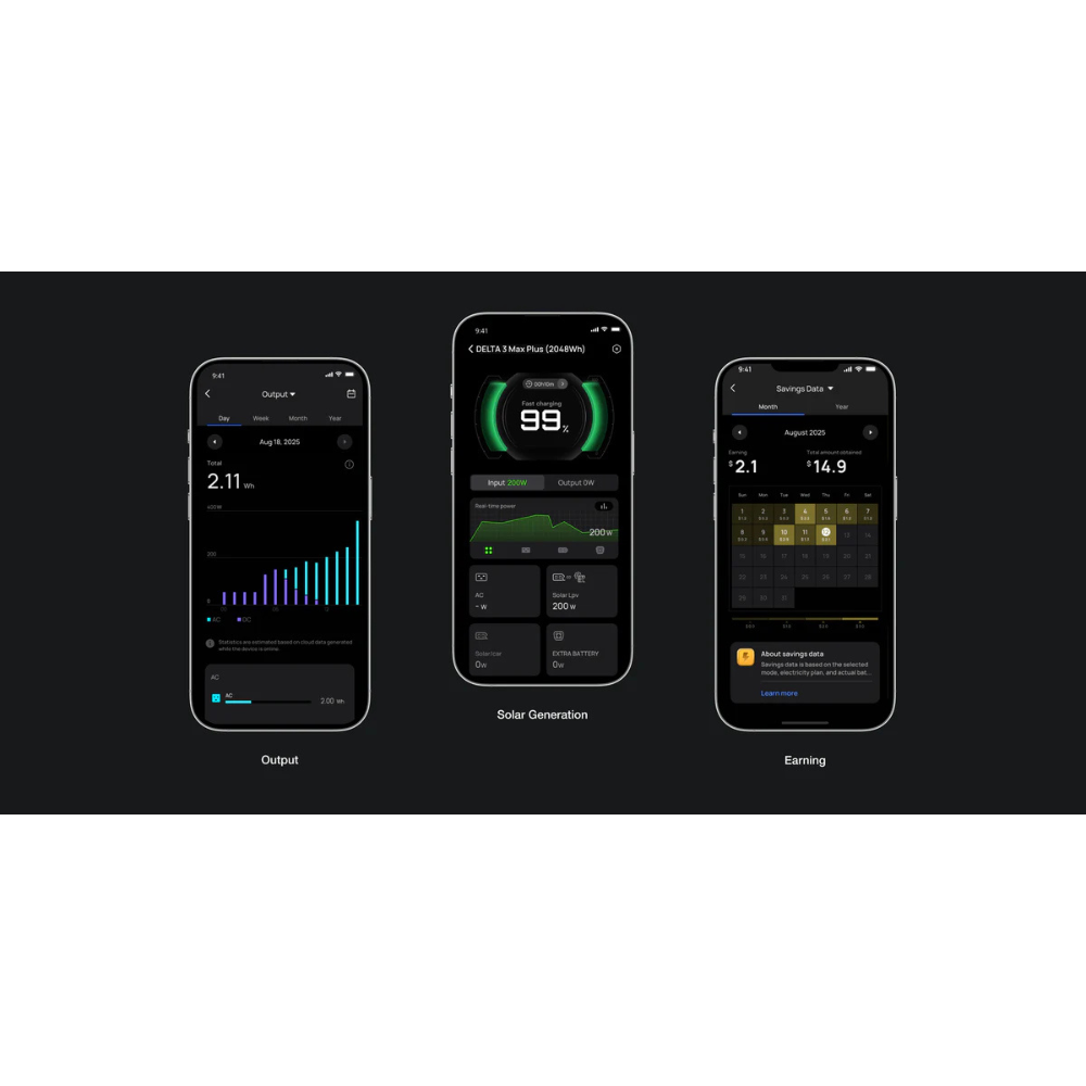 A EcoFlow DELTA 3 Max Plus é uma estação de energia portátil de alto desempenho, ideal para alimentar dispositivos exigentes em casa, no trabalho ou durante atividades ao ar livre.