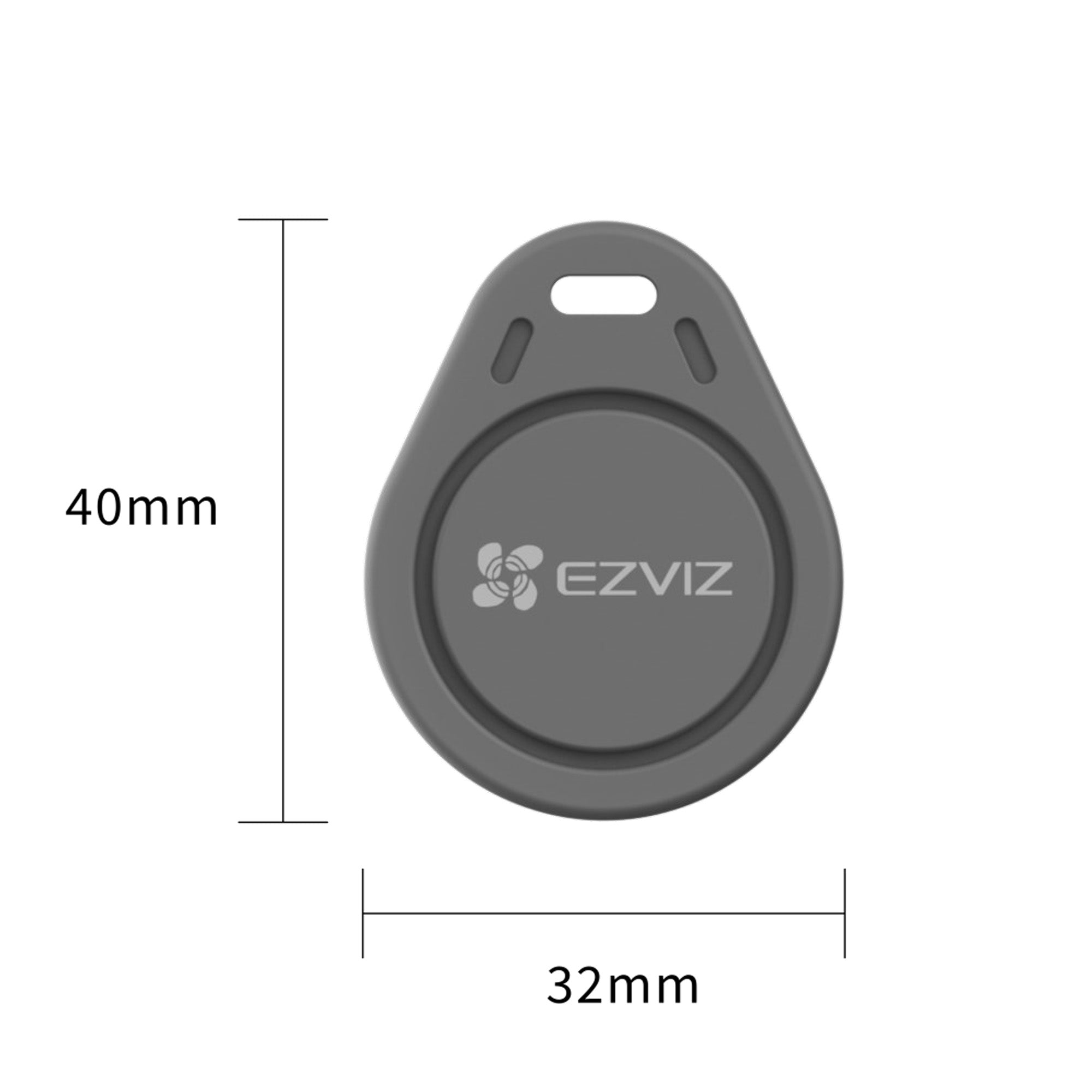 Conjunto de quatro tags de proximidade por rádiofrequência para portas e portões, permitindo abertura rápida sem código. Com encriptação exclusiva EZVIZ e tecnologia anti-cópia, garantem segurança reforçada no acesso ao teu lar.