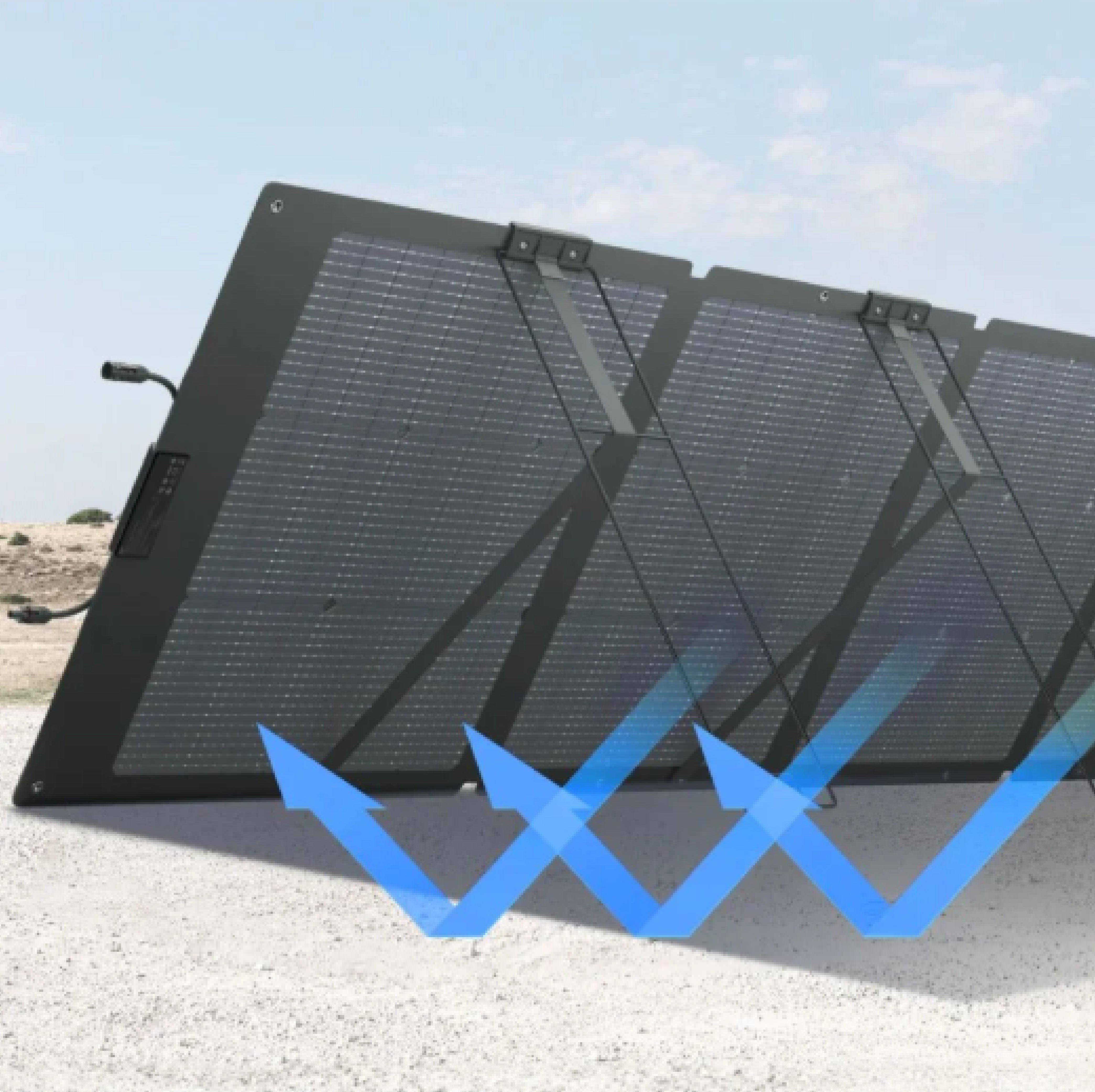 Ecoflow Painel Solar Portátil 220W Bifacial Next Gen - Ecoflow SOLAR220WNG - Smartify - Casa Inteligente - Smart Home - Domotica - Casas Inteligentes