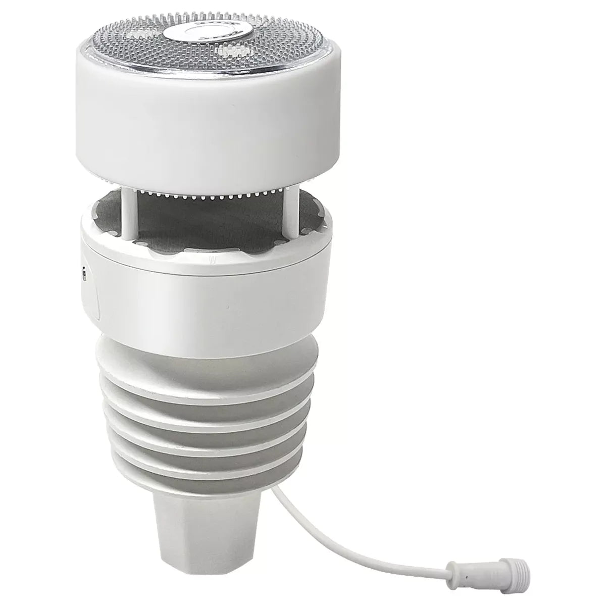 A Ecowitt WS90 Powered by Shelly é uma estação meteorológica inteligente 7-em-1, compacta e robusta, desenvolvida para monitorização meteorológica avançada e contínua em ambientes residenciais e profissionais.