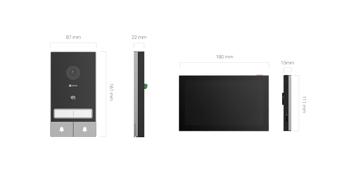 O HP7 2-Family Kit é um videoporteiro inteligente projetado para residências partilhadas por duas famílias, oferecendo controlo de acesso individualizado, vídeo em alta definição 2K e comunicação bidirecional via smartphone. 