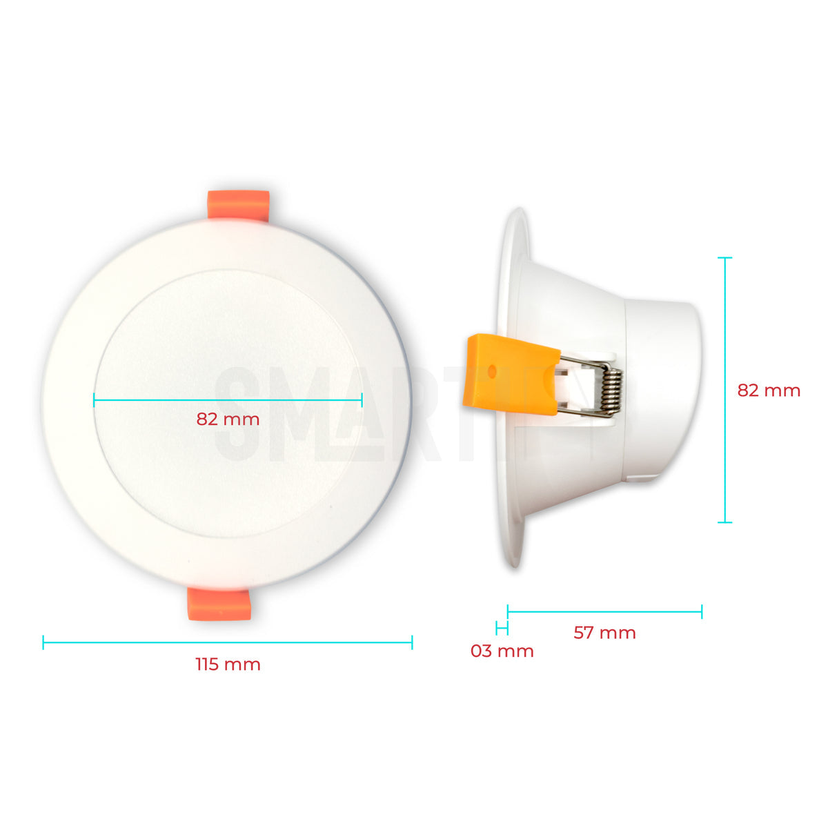 Foco LED Inteligente Smart Zigbee Smartify, permite regular entre brancos frios e quentes, entre 16M cores diferentes e ainda regulação de intensidade.