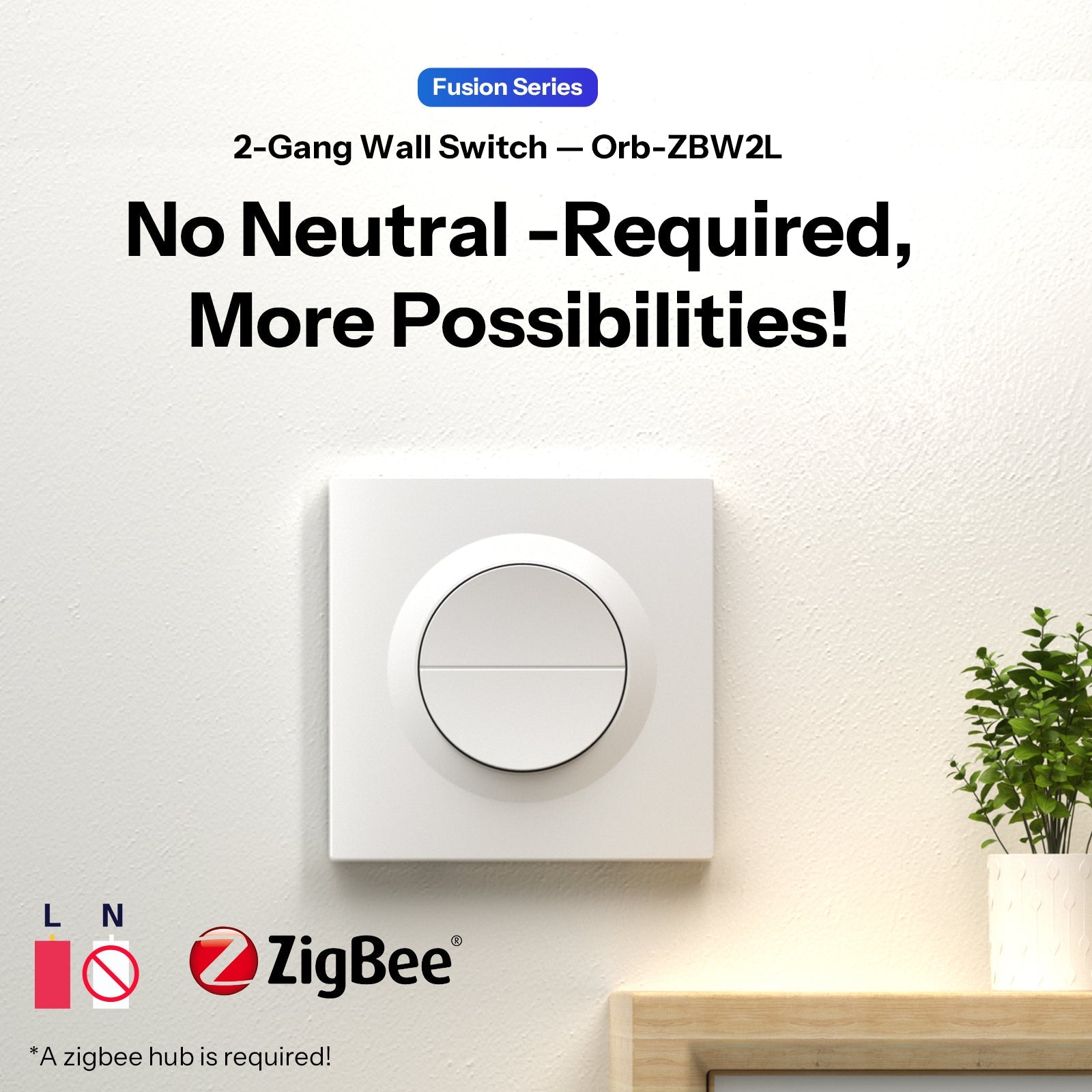 Imagem frontal e traseira do Sonoff Orb-ZBW2L