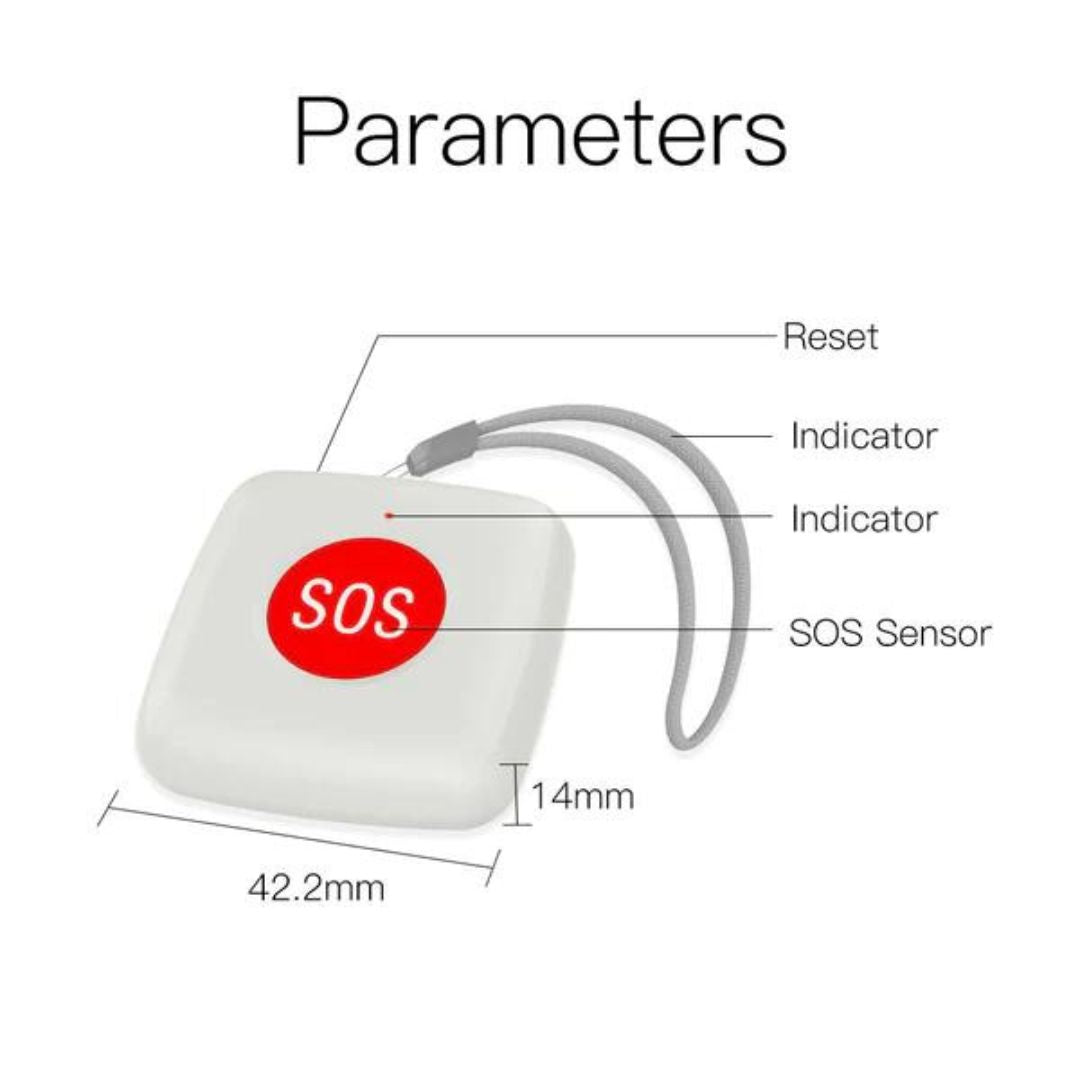 Tuya Smart ZigBee SOS Sensor: Emergencies at the touch of a button. Notifications via Smart Life/Tuya for immediate security. Ideal for all ages.