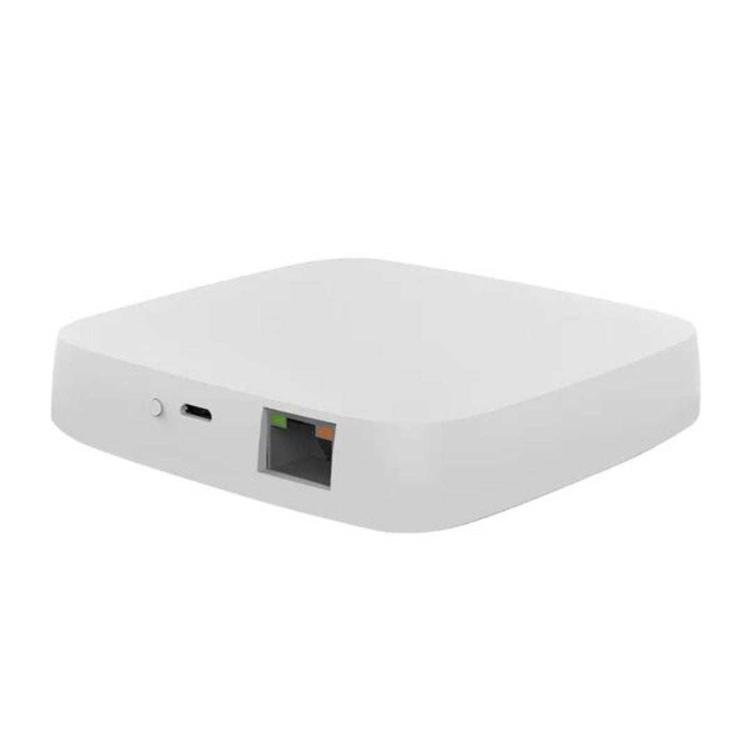 Conecte e controle até 50 dispositivos Zigbee/Tuya com o MOES HUB USB Zigbee Wi-Fi. Simplifique sua casa inteligente para uma experiência conectada e eficaz.