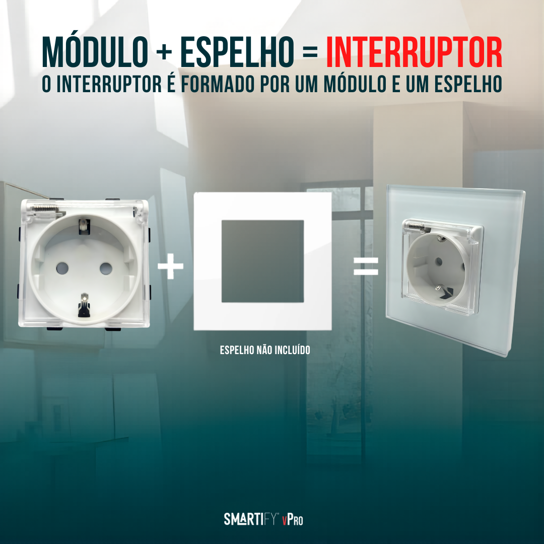 O Módulo Tomada Shuko Vpro com Tampa Transparente combina a estética minimalista da nossa gama vPRO com uma camada extra de proteção. Desenhado para ambientes que exigem maior cuidado (como cozinhas, lavandarias ou áreas de passagem), este módulo oferece uma proteção discreta e eficiente sem comprometer o design.
