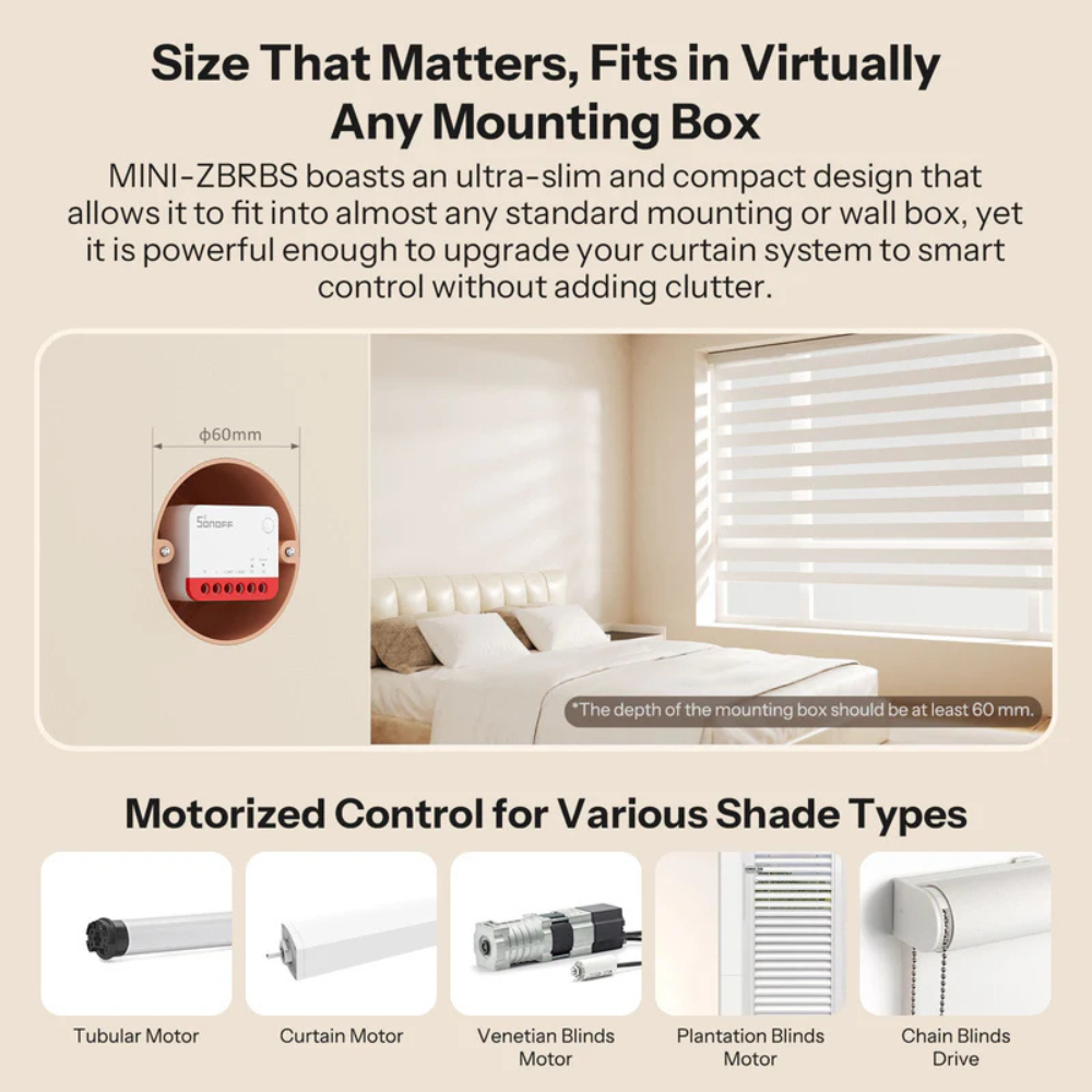 Sonoff Módulo de Estores Inteligente Zigbee - Sonoff Mini-ZBRBS