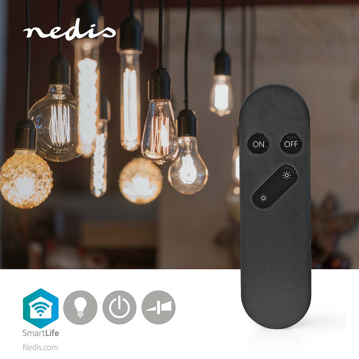 Nedis WIFILR001BK - WiFi connection for remote control of smart bulbs