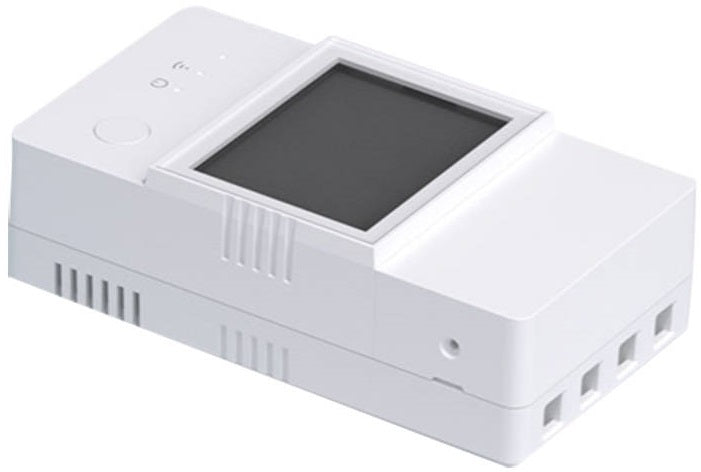 Sonoff POW Elite POWR316D vista lateral com ecrã LCD