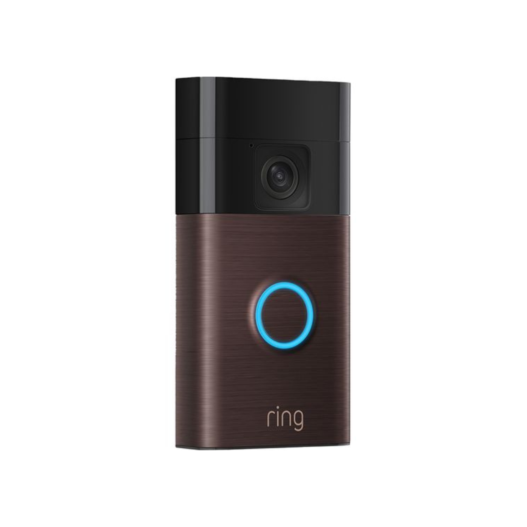 O Ring Battery Video Doorbell é uma campainha inteligente com um campo de visão expandido de Head-To-Toe View.