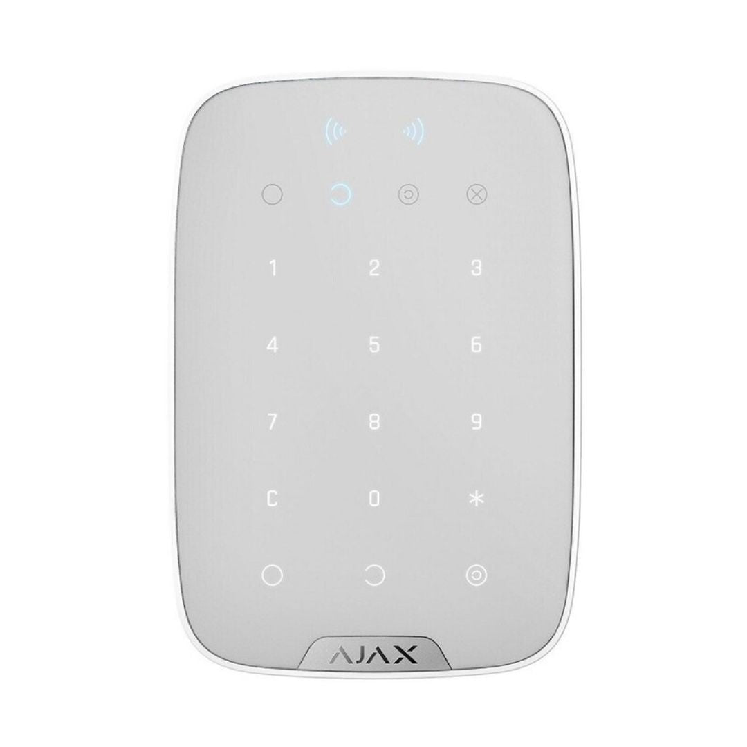 Ajax Teclado independiente con alarma bidireccional Blanco - Ajax KeyPad Plus