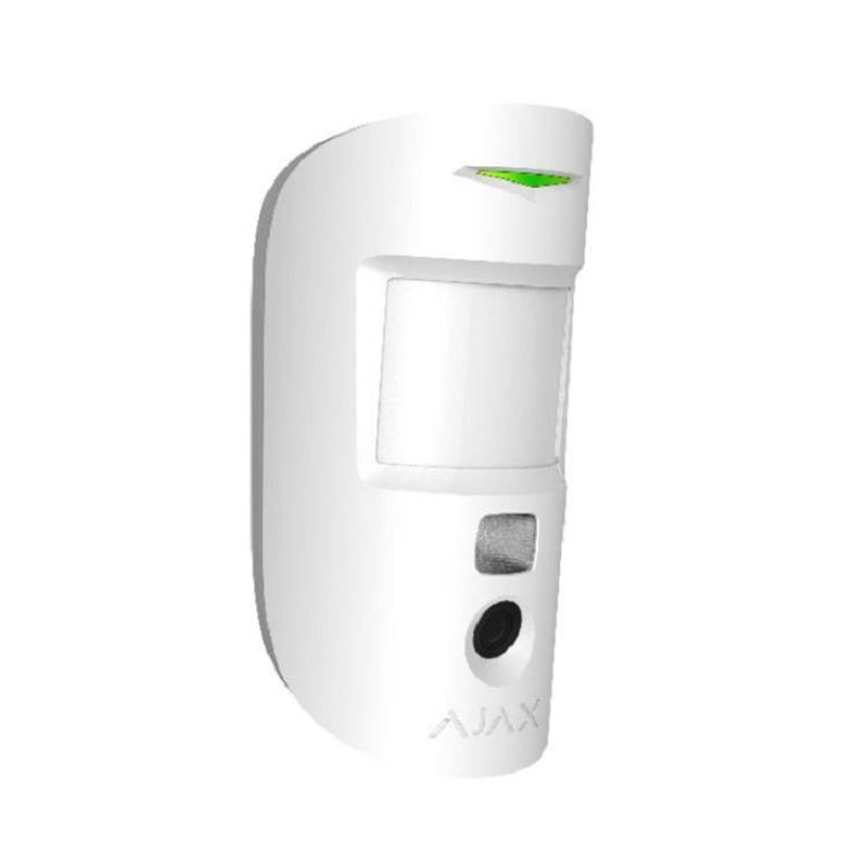 Detector Ajax PIR con cámara inalámbrica con petición de imagen de alarma blanca - joyero de Ajax MotionOnc (PHOD)