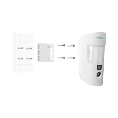 Ajax Detector PIR com câmara sem fios com petição de imagem para alarme branco - Ajax MotionCam (PhOD) Jeweller