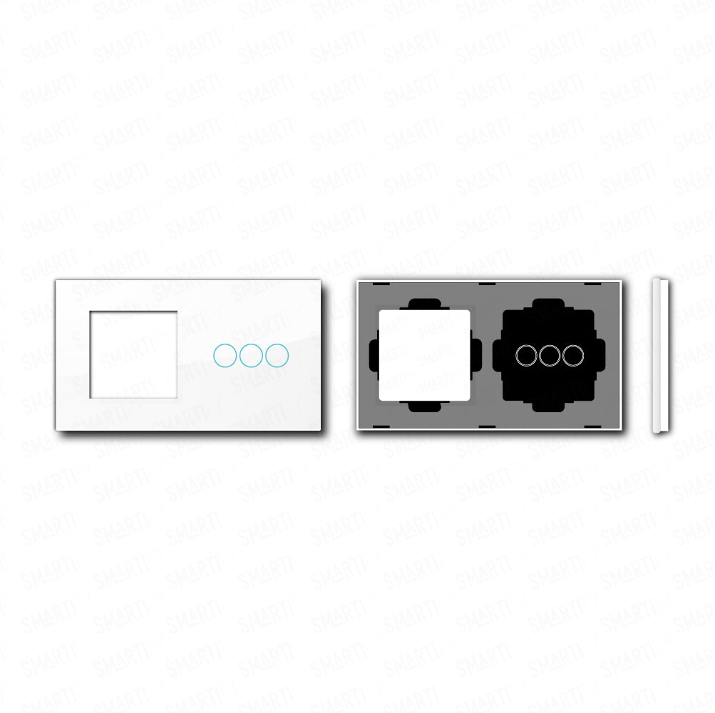 Smartify vPRO Espejo Doble (Marco + 3 botones) Blanco - SYPE20003BR 