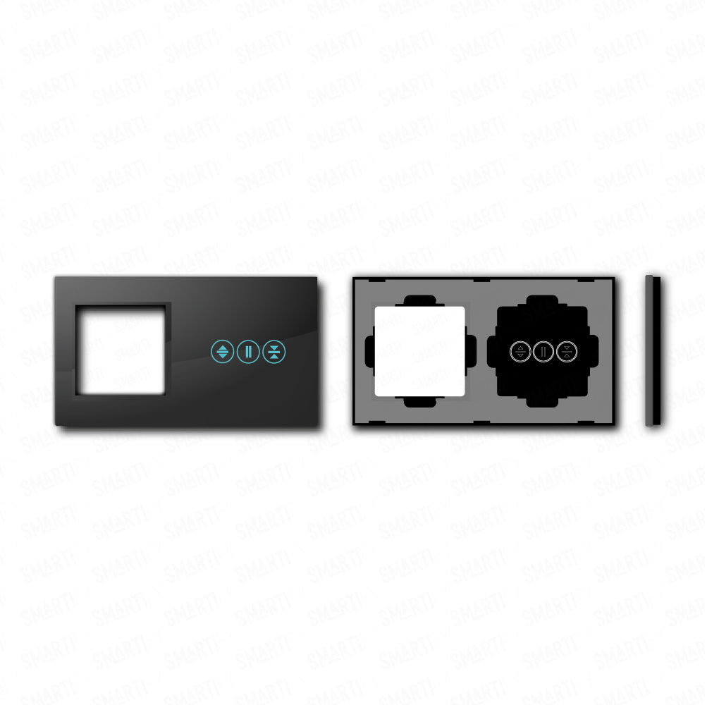 Smartify vPRO Espelho Duplo (Moldura + Estores) Preto - SYPE200ESPR