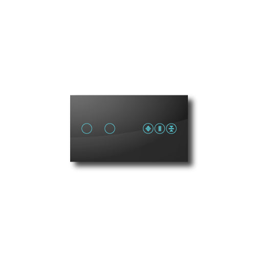 Smartify vPRO Miroir Double (2 boutons + Stores) Noir - SYPE202ESPR 