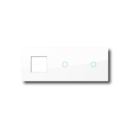 Smartify vPRO Espelho Triplo (Moldura + 1 botão + 1 botão) Branco - SYPE3000101BR