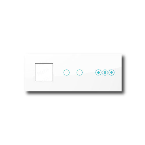 Smartify vPRO Espejo Triple (Marco + 2 botones + Estores) Blanco - SYPE30002ESBR 