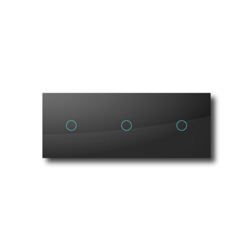 Smartify vPRO Espelho Triplo (1 botão + 1 botão + 1 botão) Preto - SYPE3010101PR