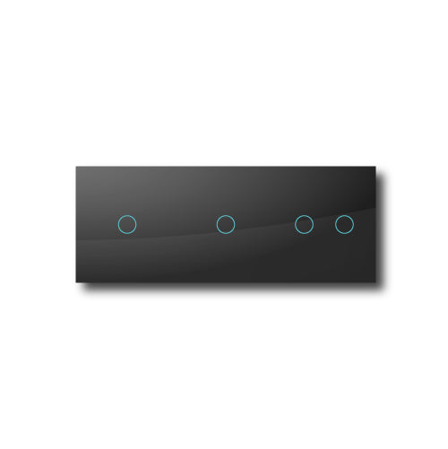 Smartify vPRO Espelho Triplo (1 botão + 1 botão + 2 botões) Preto - SYPE3010102PR