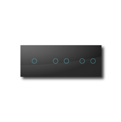 Smartify vPRO Espelho Triplo (1 botão + 2 botões + 2 botões) Preto - SYPE3010202PR