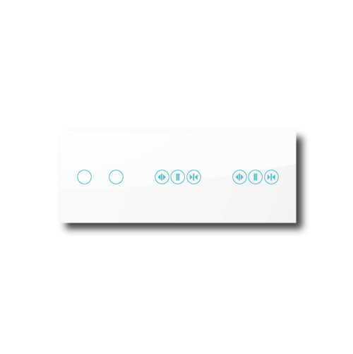 Smartify vPRO Espelho Triplo (2 botões + cortinas + cortinas) Branco - SYPE302CTCTBR – espelho compacto com acabamento em vidro temperado.