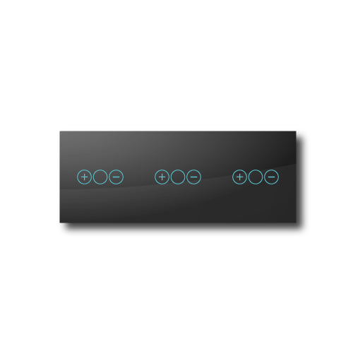 Smartify vPRO Espelho Triplo (Dimmer + Dimmer + Dimmer) Preto - SYPE31D1D1DPR