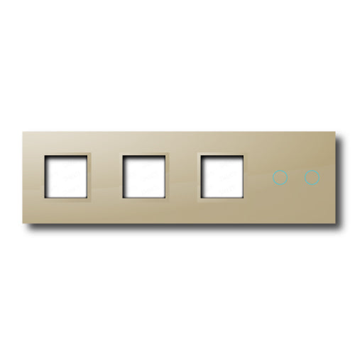 Smartify vPRO Espelho Quadruplo (Moldura + Moldura + Moldura + 2 botões) Dourado - SYPE400000002DR