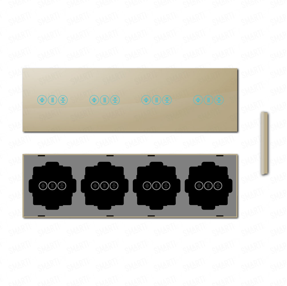 Smartify vPRO Specchio Quattro (Tende + Tende + Tende + Tende) Dorato - SYPE4ESESESESDR 