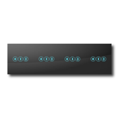 Smartify vPRO Espelho Quadruplo (Estores + Estores + Estores + Estores) Preto - SYPE4ESESESESPR