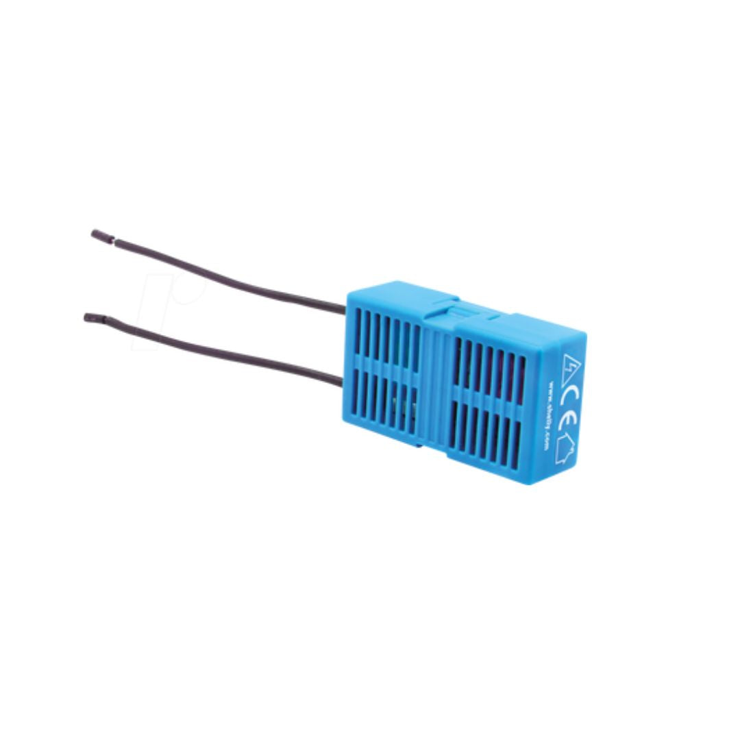 Interruptor inteligente Wi-Fi de 1 canal, sem fio neutro, ideal para cargas até 200W. Compatível com Alexa, Matter e inclui Shelly Bypass.