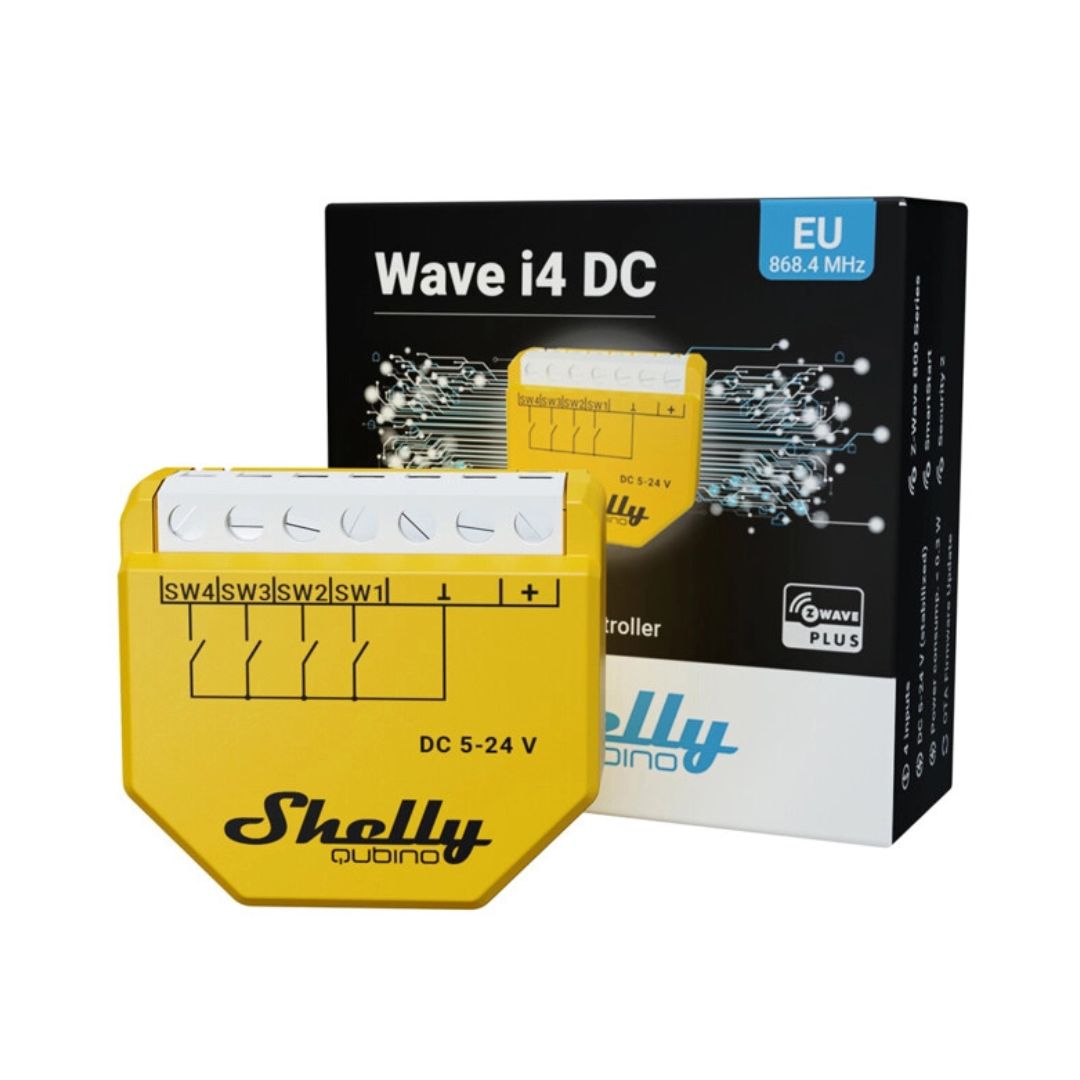 Controla os teus cenários de automação Z-Wave™ com este módulo de 4 entradas, ativando dispositivos e ações com um simples toque num botão.