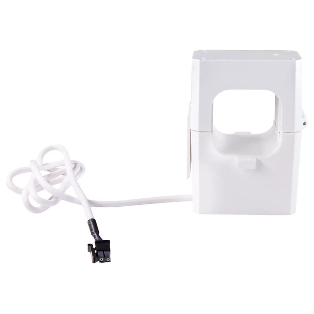 O Shelly CT 400A é um transformador de corrente de núcleo dividido, projetado para medições precisas de corrente alternada até 400 A, ideal para monitorização energética em sistemas monofásicos ou trifásicos. Compatível com o Shelly Pro 3EM-400, permite instalação rápida sem interromper o circuito, graças ao seu mecanismo de fecho snap-on, que dispensa o uso de ferramentas.