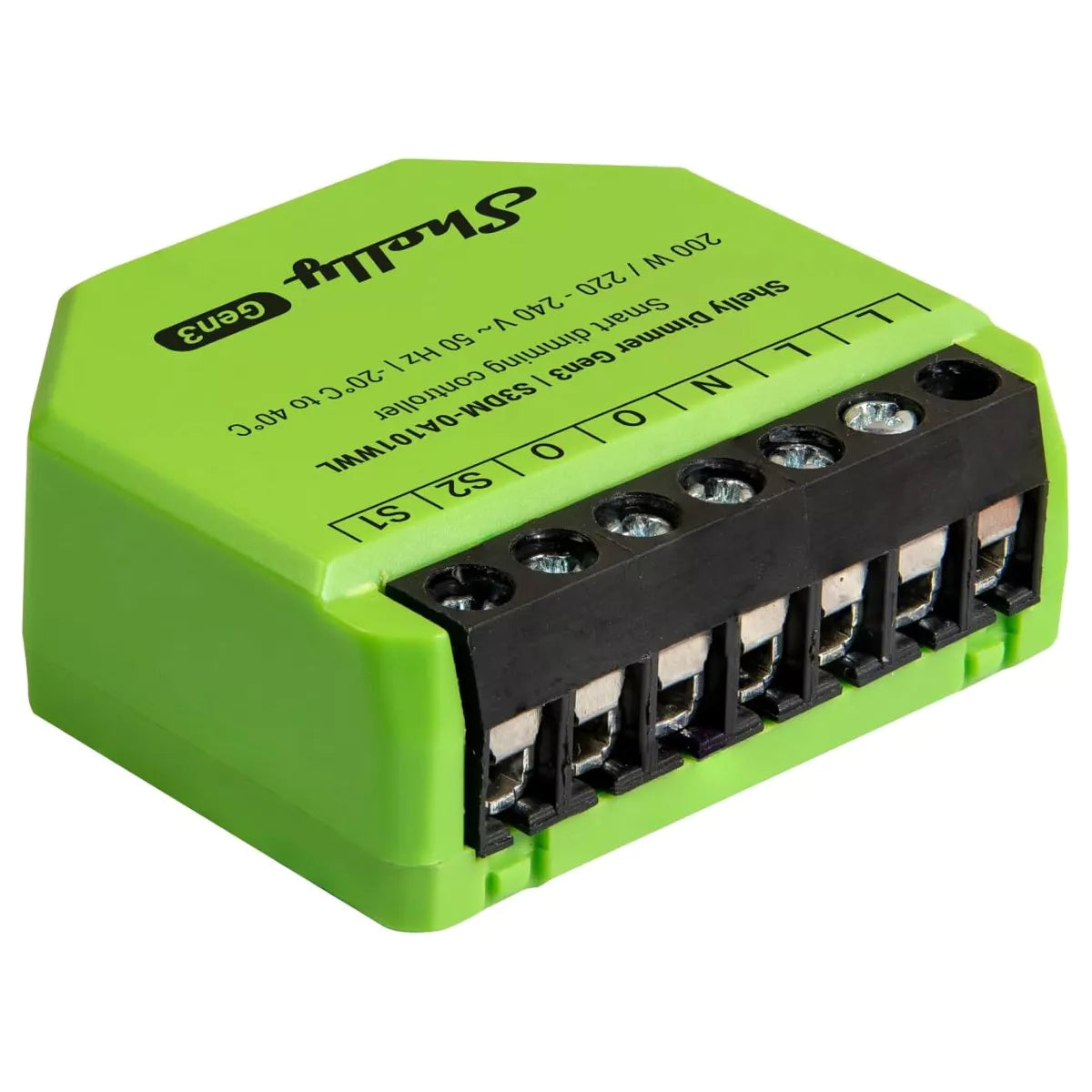 O Shelly Dimmer Gen3 é um módulo inteligente desenvolvido para ajustar com precisão a intensidade da iluminação, mesmo em instalações que não possuem fio neutro.
