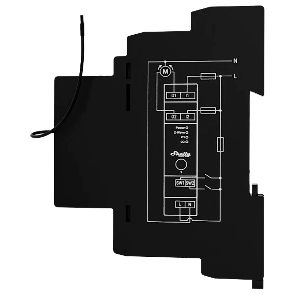 O Shelly Qubino Wave PRO Shutter é um módulo compacto e de alto desempenho, desenvolvido para automatizar estores, cortinas, telas e toldos equipados com motores AC bidirecionais. Projetado para instalação em calha DIN, oferece controlo preciso de posição, ângulo das lâminas (estores venezianos) e funcionamento totalmente integrado com redes Z-Wave™.