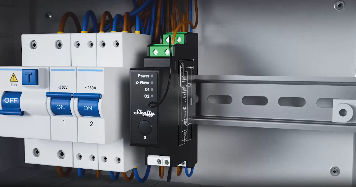 O Shelly Qubino Wave PRO Shutter é um módulo compacto e de alto desempenho, desenvolvido para automatizar estores, cortinas, telas e toldos equipados com motores AC bidirecionais. Projetado para instalação em calha DIN, oferece controlo preciso de posição, ângulo das lâminas (estores venezianos) e funcionamento totalmente integrado com redes Z-Wave™.