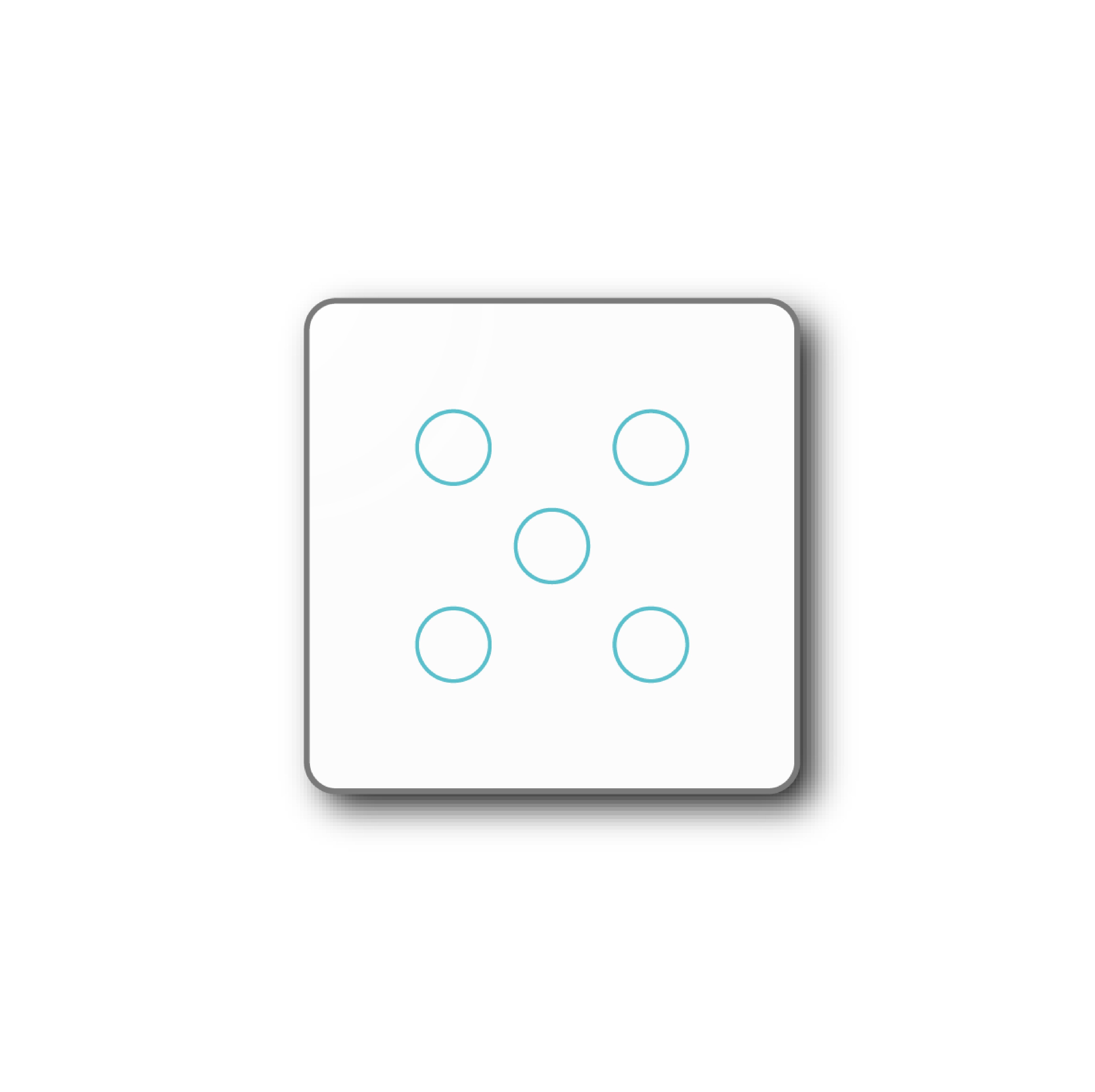 Smartify vPRO Comando de Cenários 5 Botões (15 Cenários) Branco