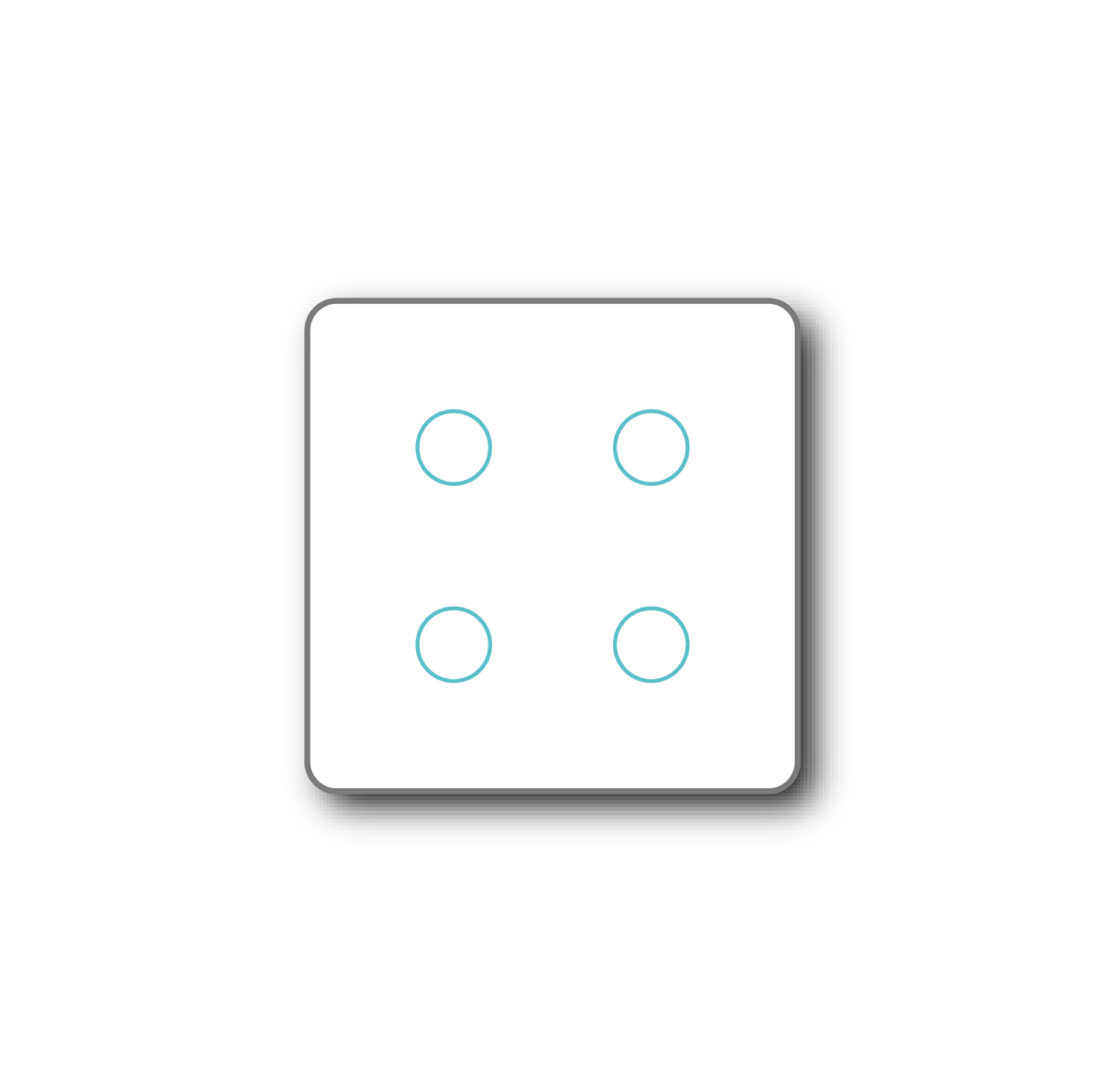 Smartify vPRO Comando de Cenários 4 Botões 12 Cenários) Branco 