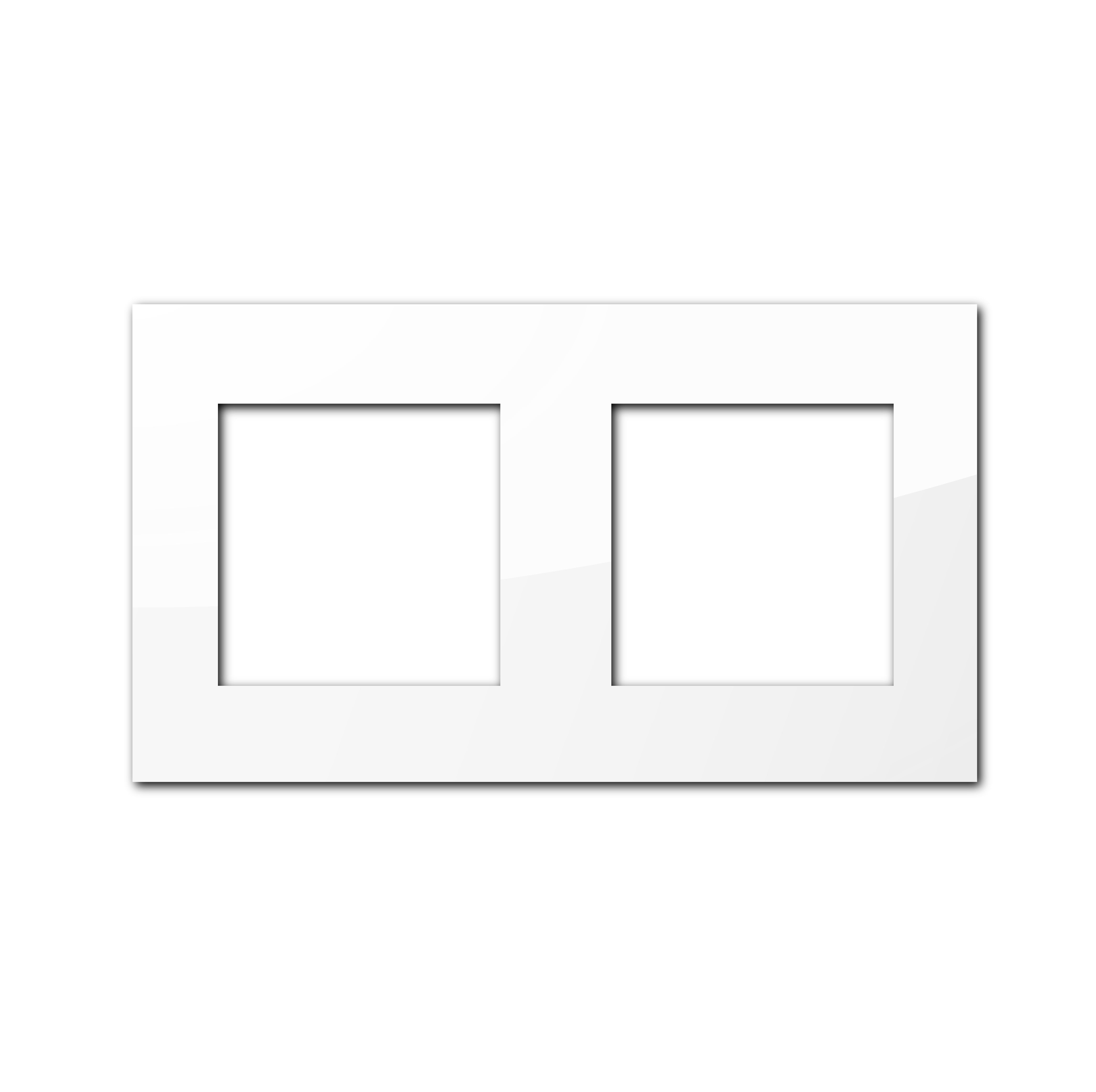 Smartify vPRO Espelho Duplo Moldura + Moldura Branco – espelho compacto com acabamento em vidro  