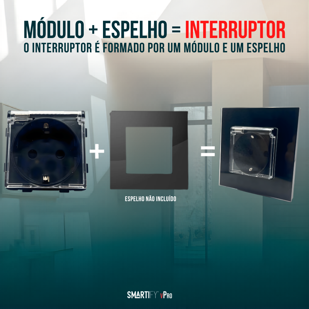 O Módulo Tomada vPro com Tampa Transparente combina a estética minimalista da nossa gama vPRO com uma camada extra de proteção. Desenhado para ambientes que exigem maior cuidado (como cozinhas, casas de banho ou áreas de passagem), este módulo oferece uma proteção discreta e eficiente sem comprometer o design.