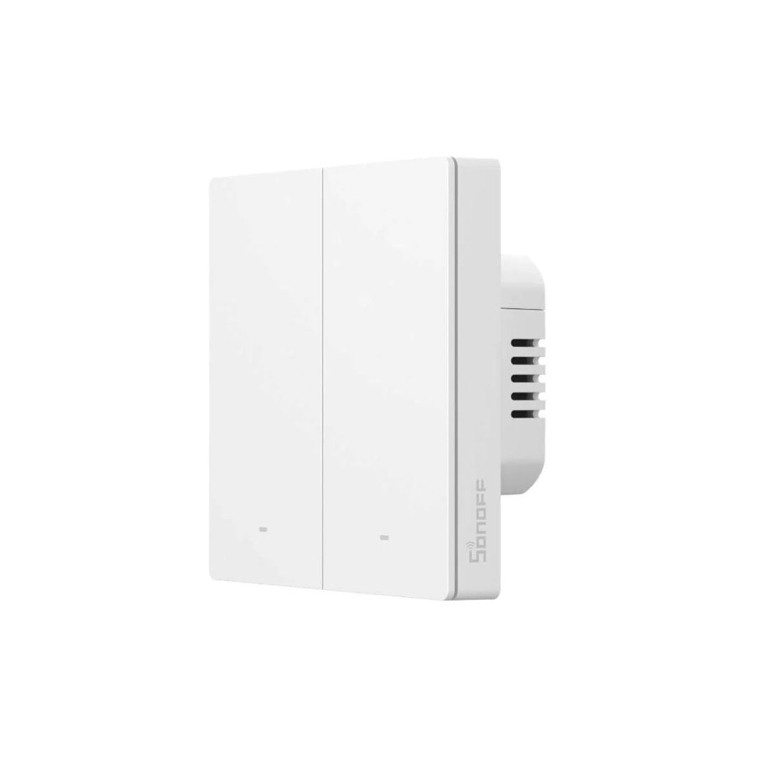 O interruptor inteligente Sonoff SwitchMan M5 oferece uma maneira conveniente de controlar a iluminação da sua casa. Com a sua conectividade Matter, ele pode ser controlado remotamente via aplicação eWeLink, sem necessidade de Bridge/Hub.