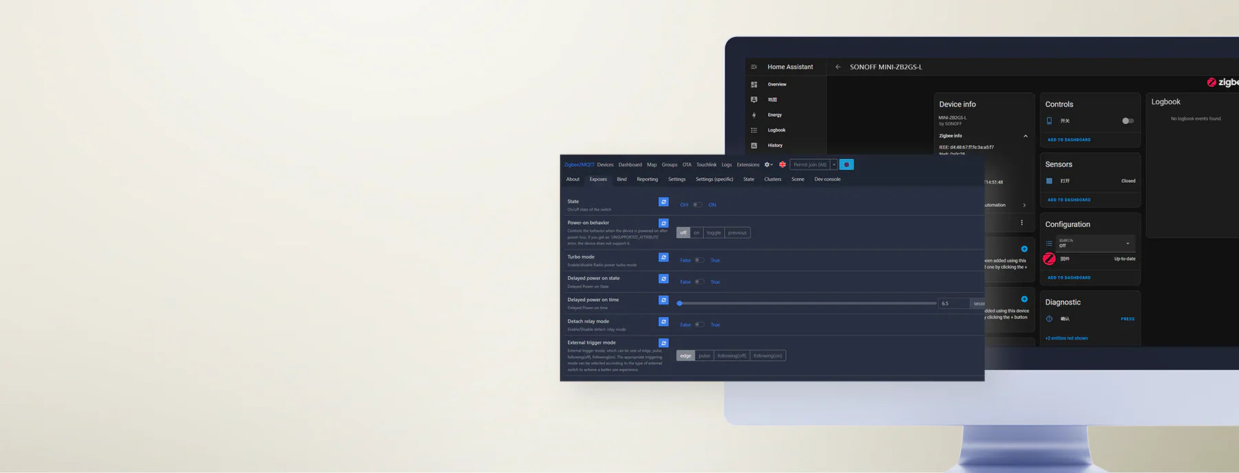 O Sonoff MINI-ZB2GS-L é um módulo inteligente ultracompacto de dois canais, concebido para modernizar instalações elétricas sem necessidade de fio neutro.