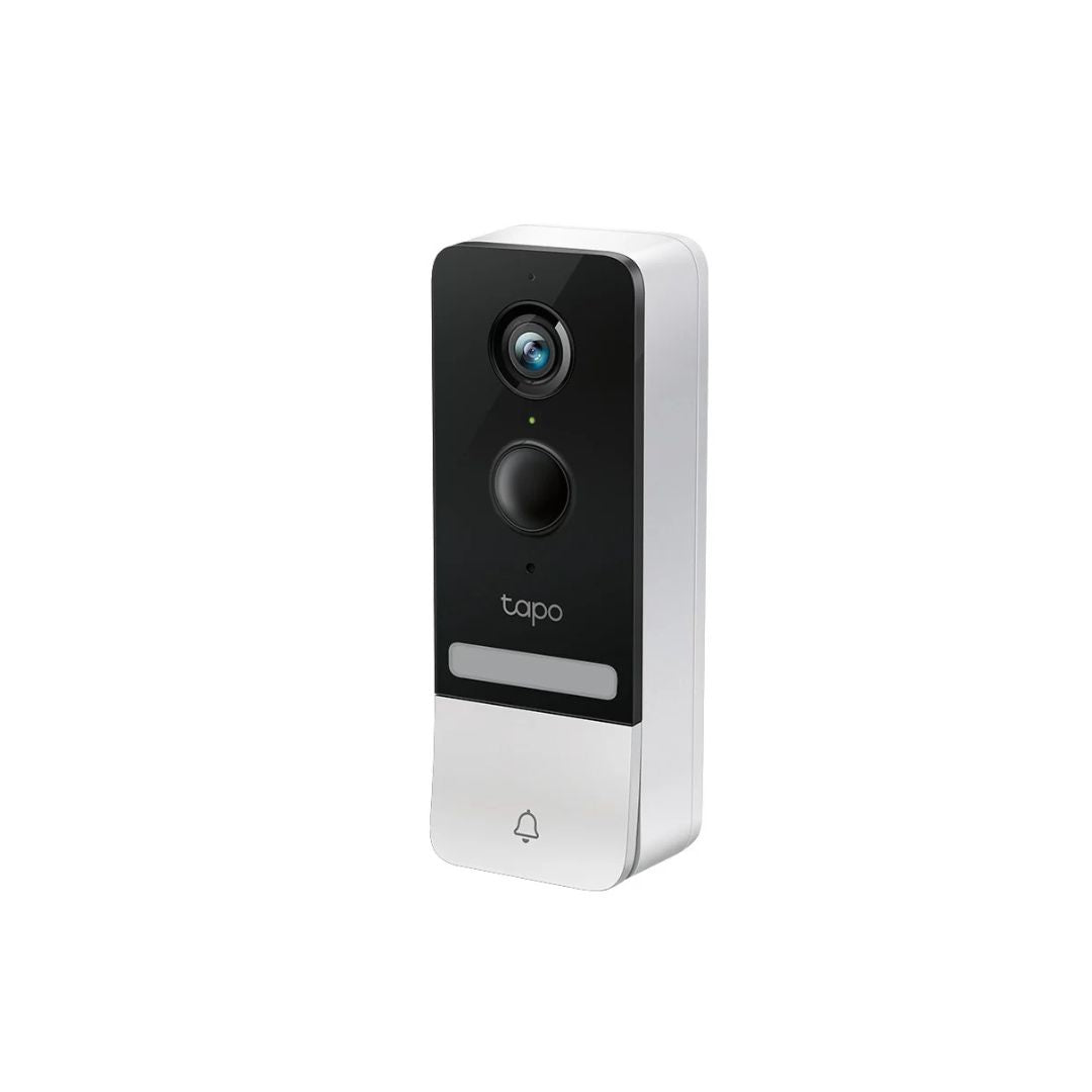 Kit de vídeo-porteiro inteligente com câmara 2K, IA, visão noturna e bateria de longa duração. Ideal para segurança residencial.