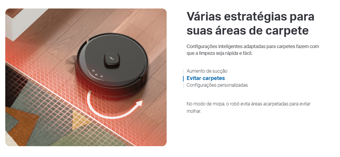 O Tapo RV30 Max Plus é um aspirador robot avançado, projetado para quem busca limpeza eficiente e prática sem esforço. Com potência de sucção de até 5300 Pa e sistema de mopa com controle elétrico do fluxo de água, garante uma limpeza profunda em todos os tipos de piso.