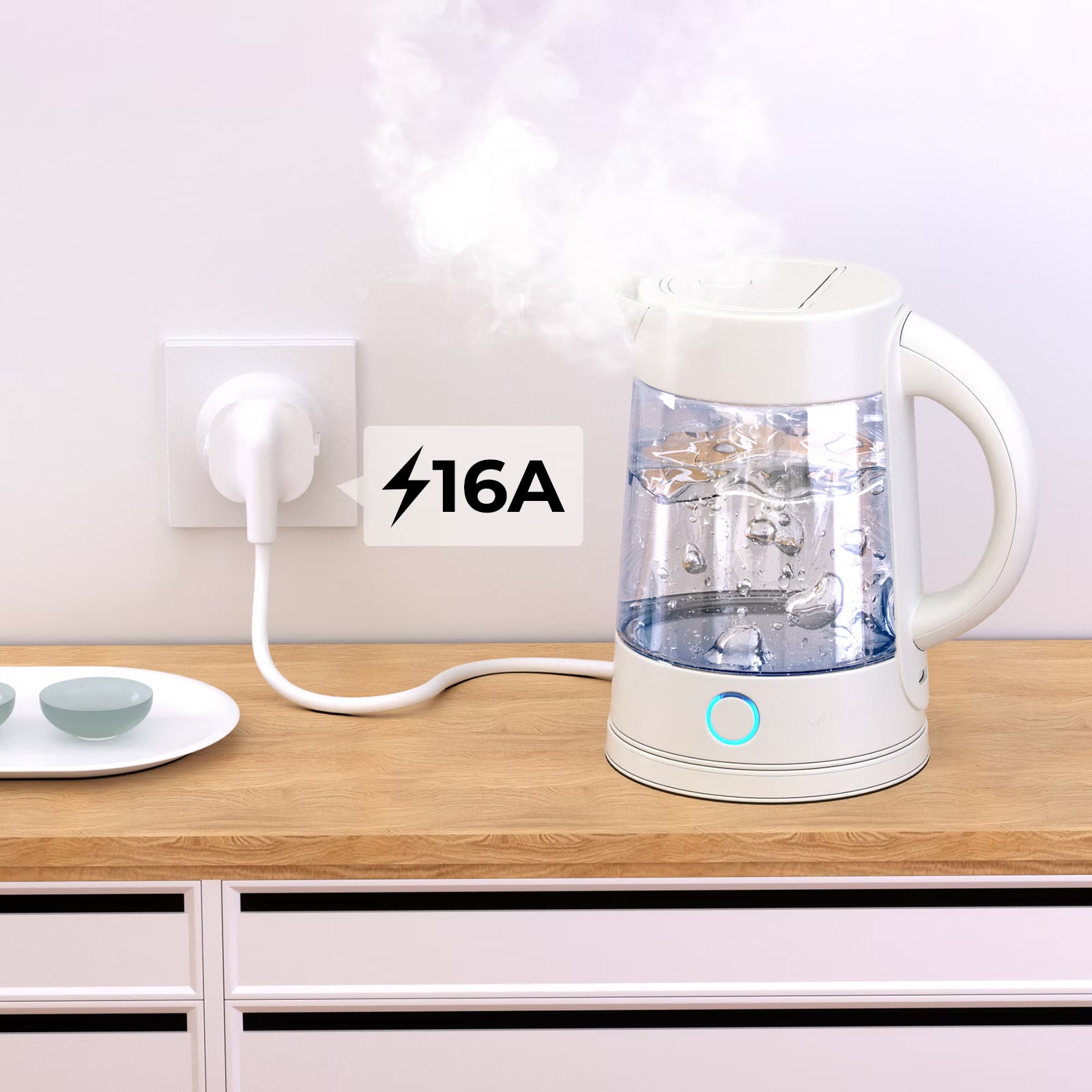 Sonoff WS01STPF-E a alimentar eletrodoméstico de 16A